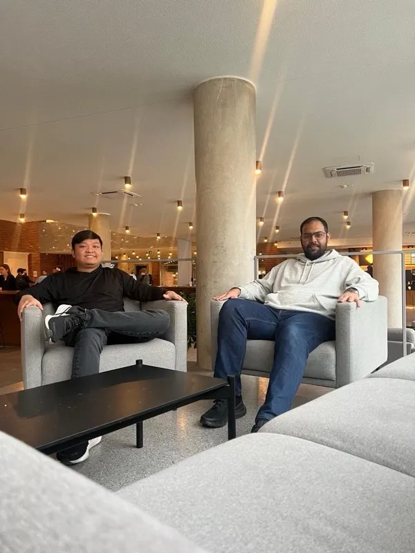 Maxell and Irfanulla at ISM University