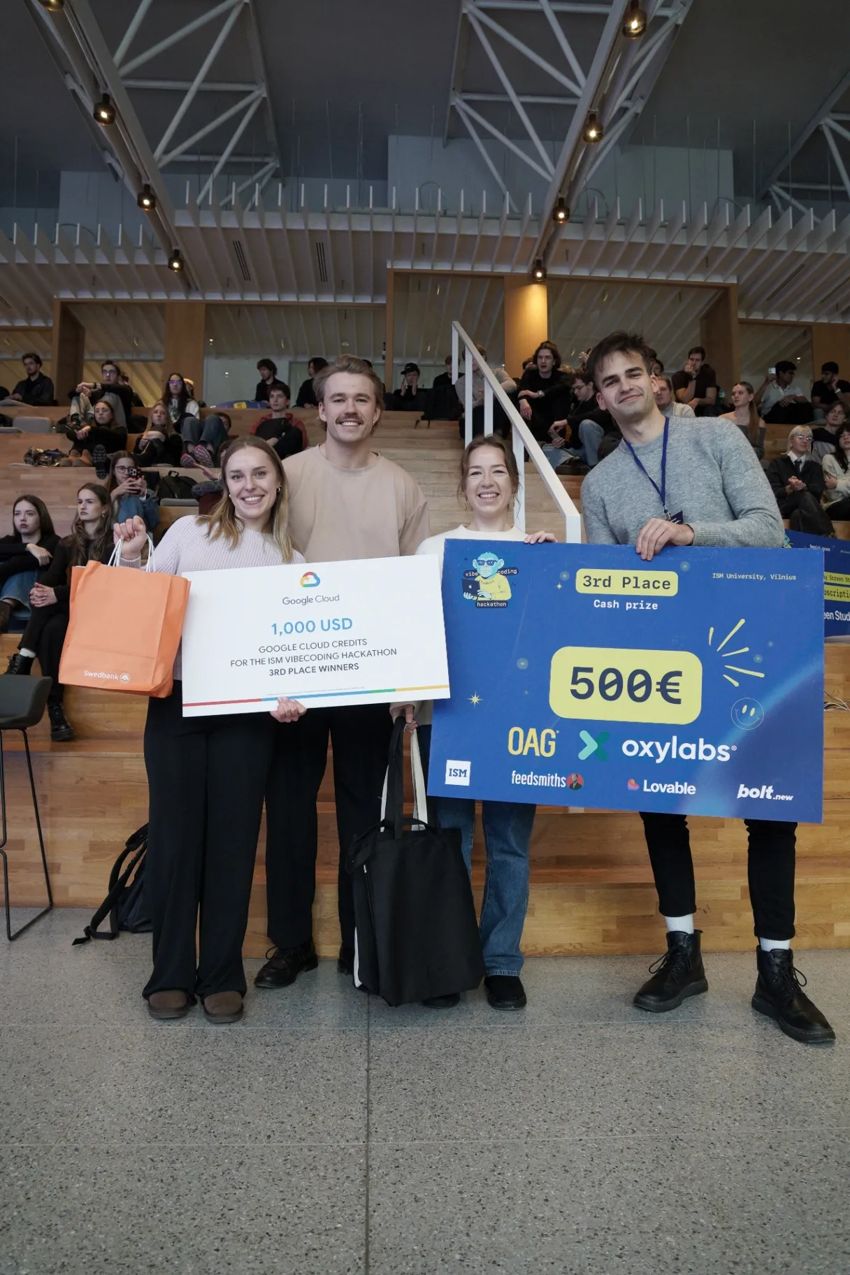 Third place winners - KineziAI team