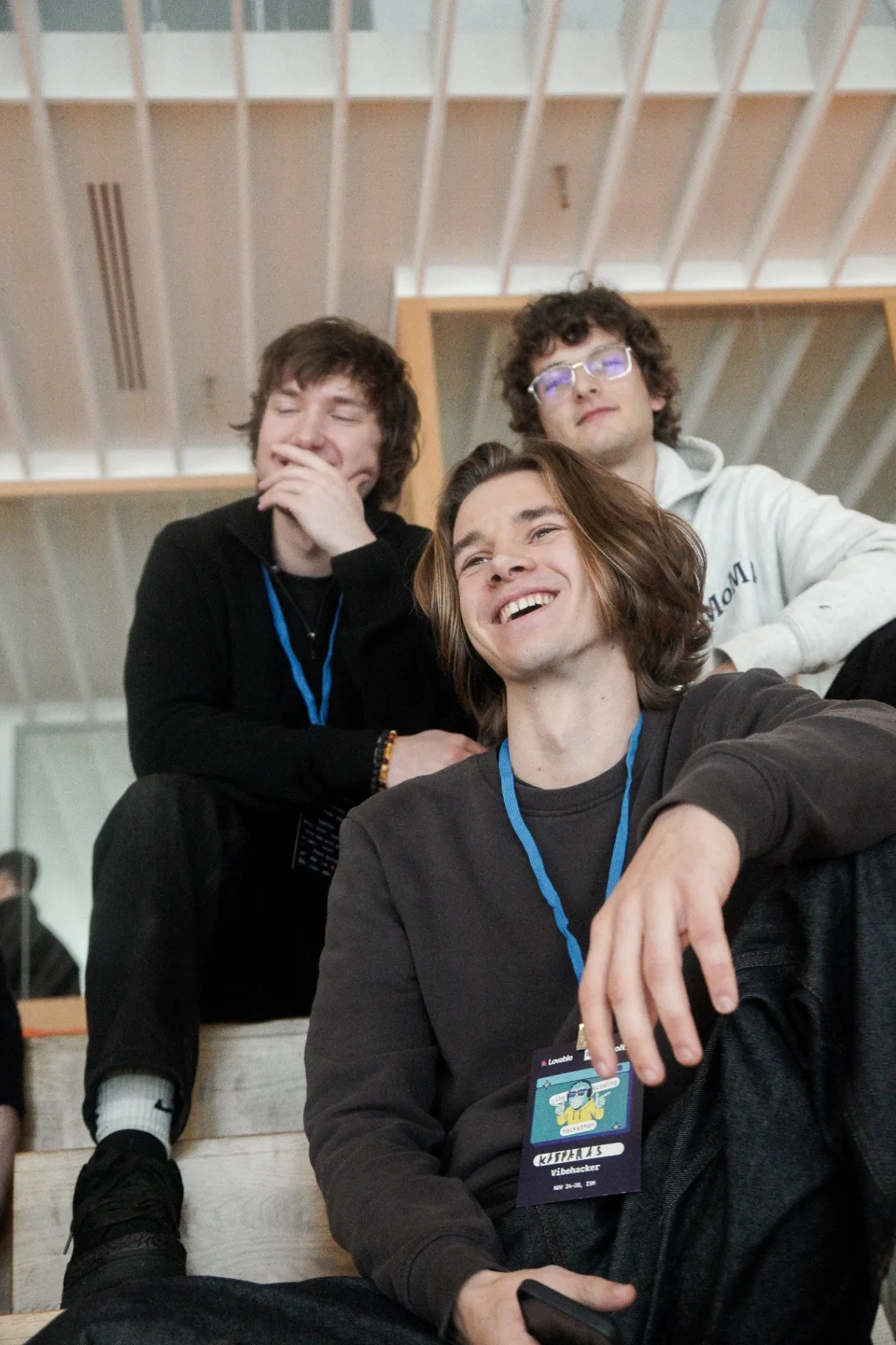 Participants enjoying the hackathon vibes